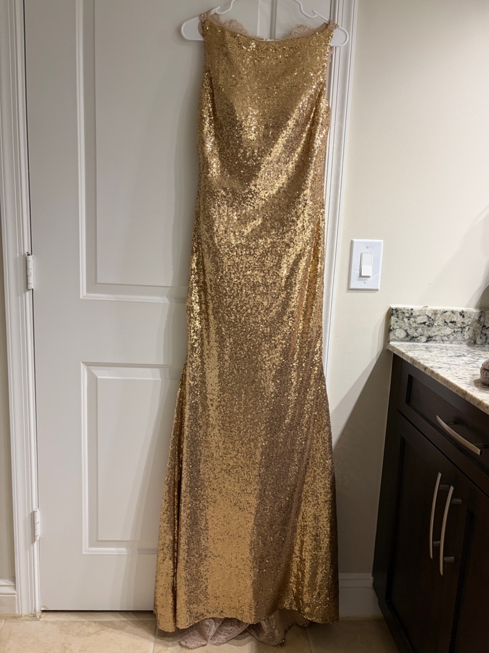 Gold Sequin Maxi Dress - Elegant Evening Gown